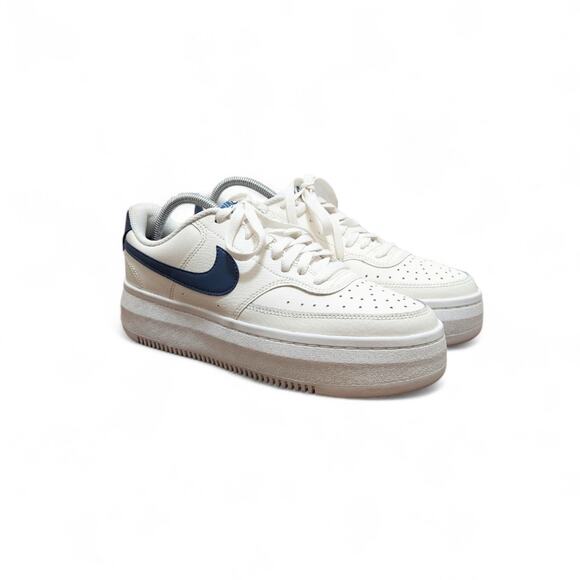 Nike Court Vision Alta Sail/Diffused Blue Sneakers - Women's Size 11 New No Box - Picture 1 of 9